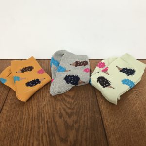 Set van 3 egelsokken in3 kleuren