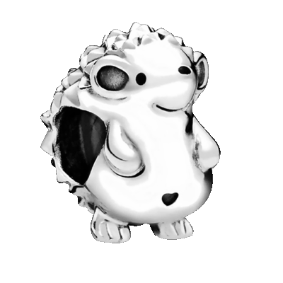 Egelbedel zilver voor Pandora, Trollbeads, Tracelet, Tedora e.d.