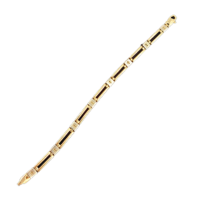 Gouden armband met stoere schakels