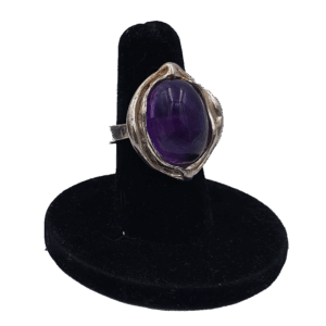 Zilveren ring met amethist