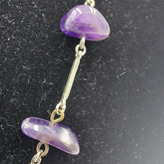 Design collier met amethist