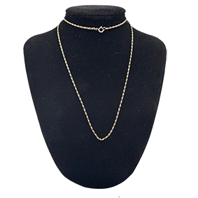 Zilveren collier met dichte schakels