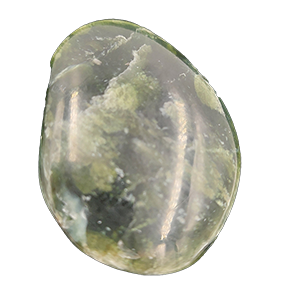 Malachiet steen, plat gepolijst