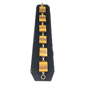 Armband uit de jaren 70 met tijgeroog