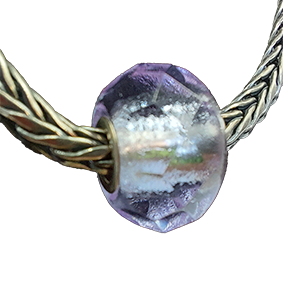 Trollbeads facet geslepen lila