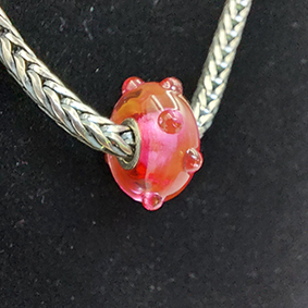 Trollbead pink bud vintage
