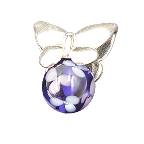 Trollbead vlinder zilver zeldzaam, vintage