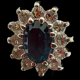 Gouden 14 kt ring met zirkonia’s