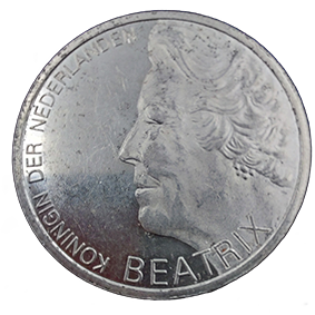 Zilveren 10 gulden munt 1995
