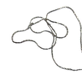 Zilveren collier met dichte fraaie schakels