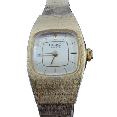 Goldplated Seike Quarts dameshorloge