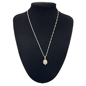 Egelhanger met zilveren ketting