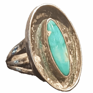 Zilveren ringen ingelegd met turquoise
