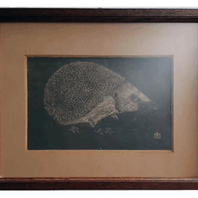 Japanse grafiek met egel