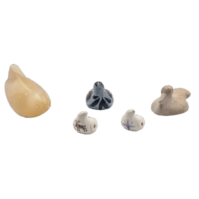 vijf vogelminiaturen