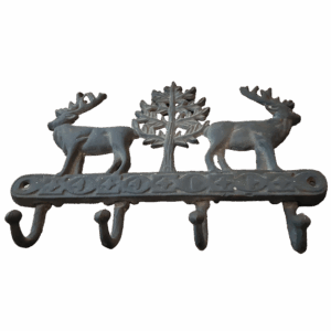 Gietijzeren hertenhaak 26×20 cm