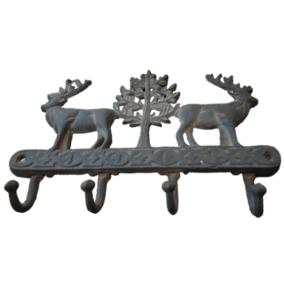 Gietijzeren hertenhaak 26×20 cm