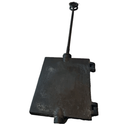 Dubbel antiek wafelijzer 59 cm gietijzer