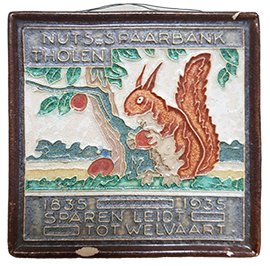 Gedenktegel Nuts Spaarbank Tholen