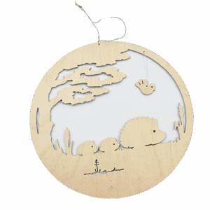 Houten kerstornament