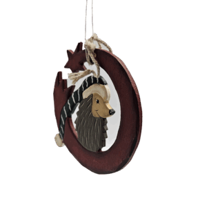 Houten kerstornament